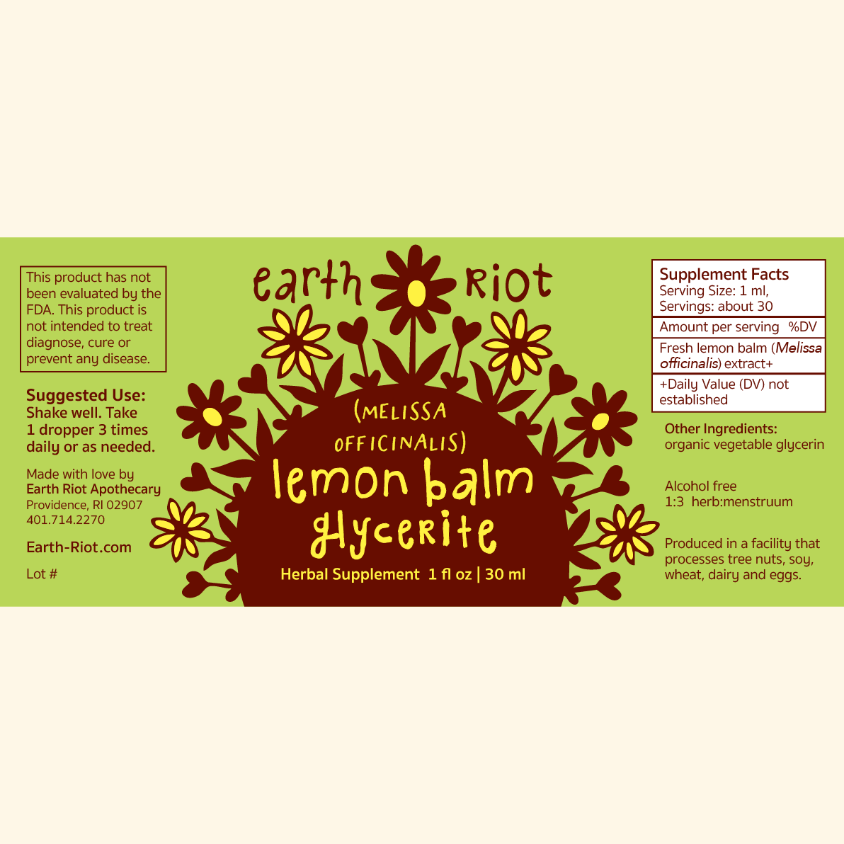 Lemon Balm Glycerite